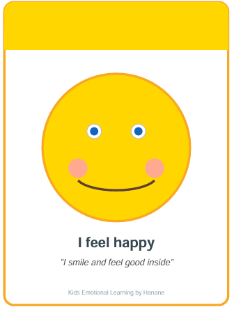 Emotion flashcard example